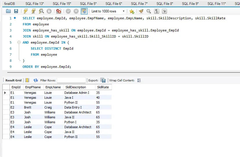 Relational Database Design, screenshot 2 of 10