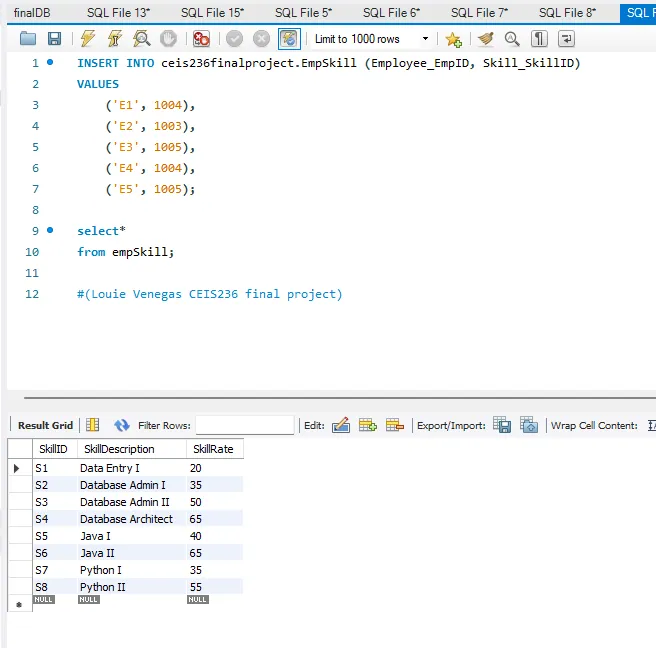 Relational Database Design, screenshot 7 of 10