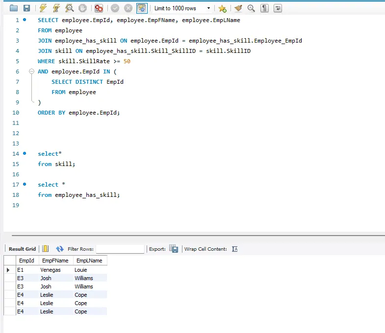 Relational Database Design, screenshot 10 of 10