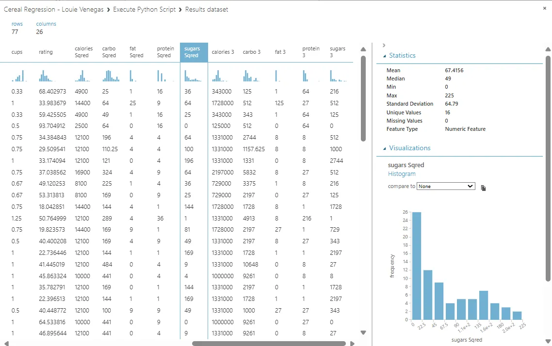 Machine Learning, Consumer Ratings, screenshot 10 of 13
