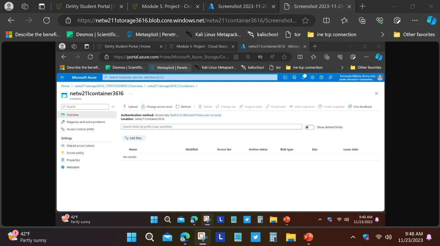 Microsoft Azure Cloud, screenshot 13 of 18