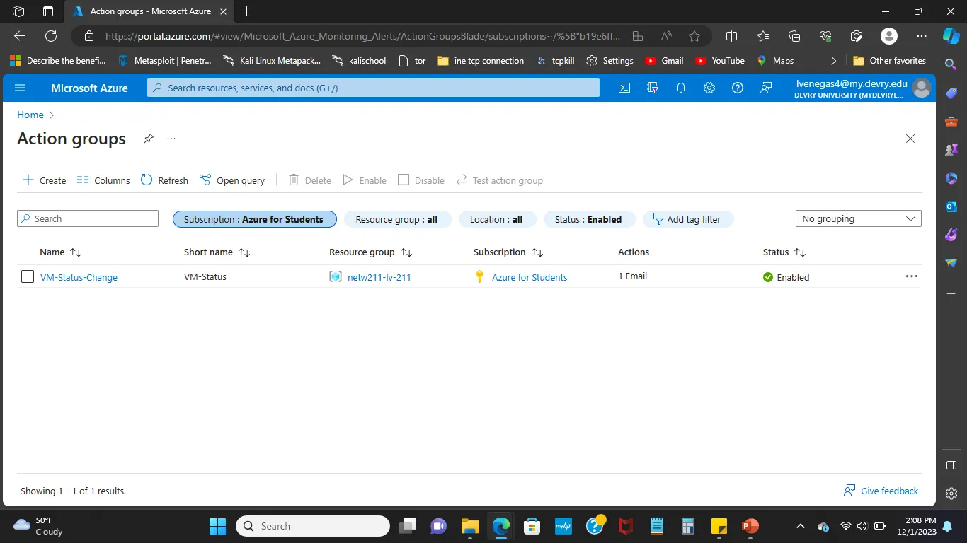 Microsoft Azure Cloud, screenshot 16 of 18