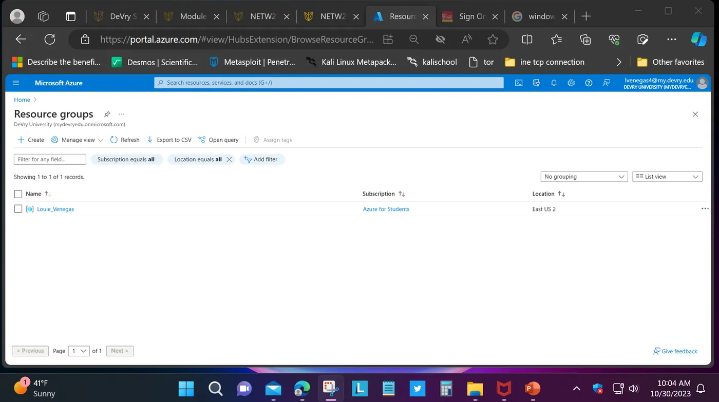 Microsoft Azure Cloud, screenshot 3 of 18