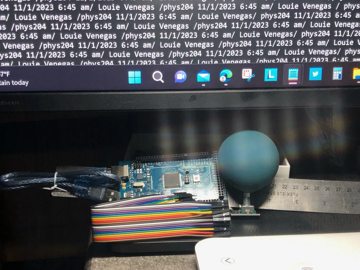 Physics with Arduino, screenshot 2 of 15